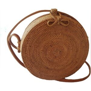 Rattan Crossbody Bag